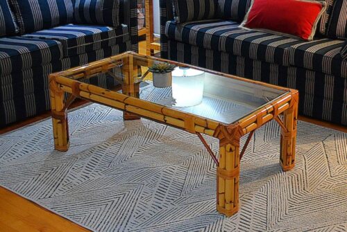 Vintage Rattan Coffee Table